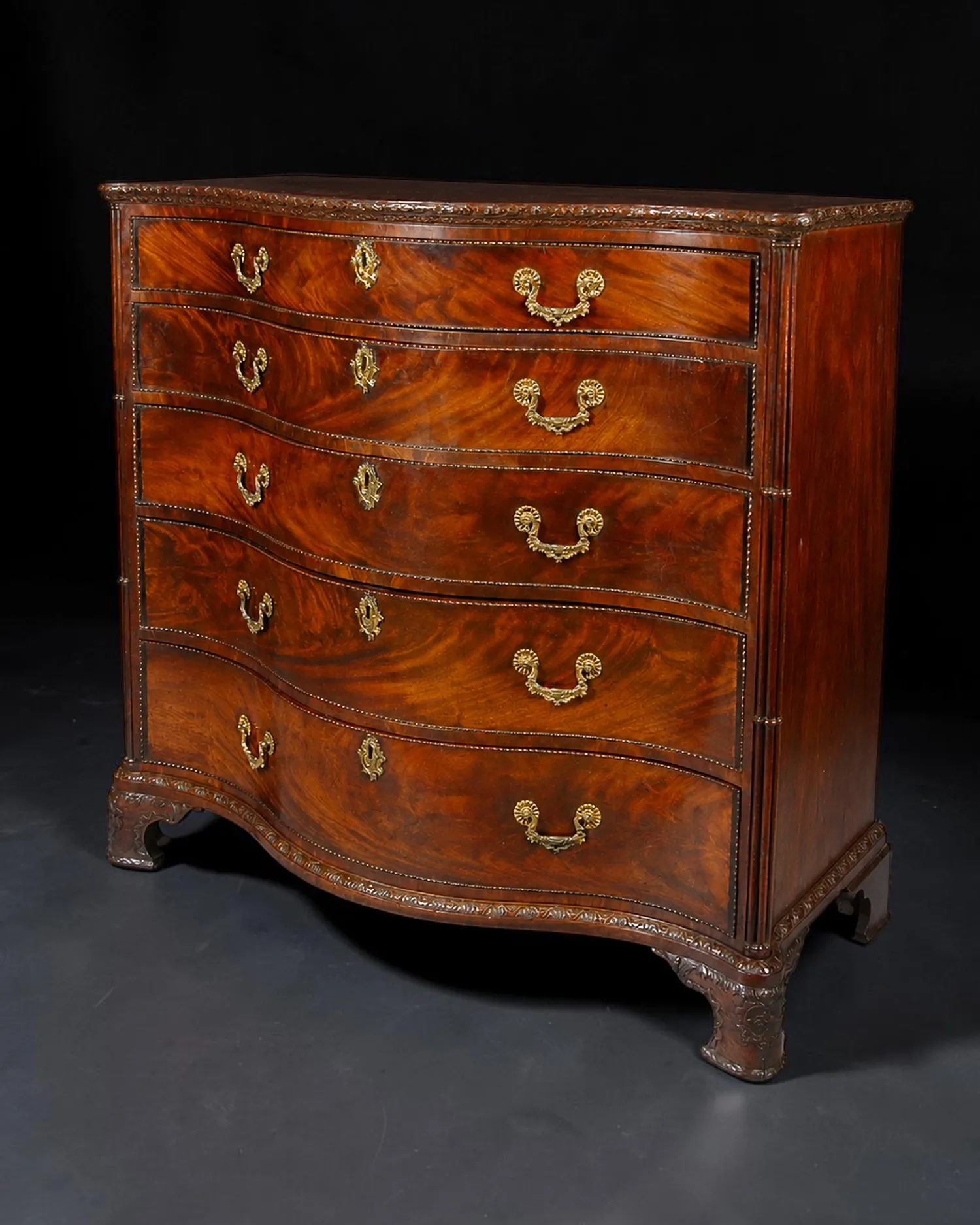 Important and Exceptionally Large George III Mahogany Chest-of-Drawers