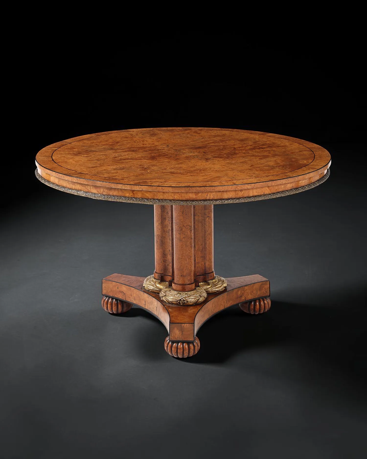 George IV Pollard Oak Center Table