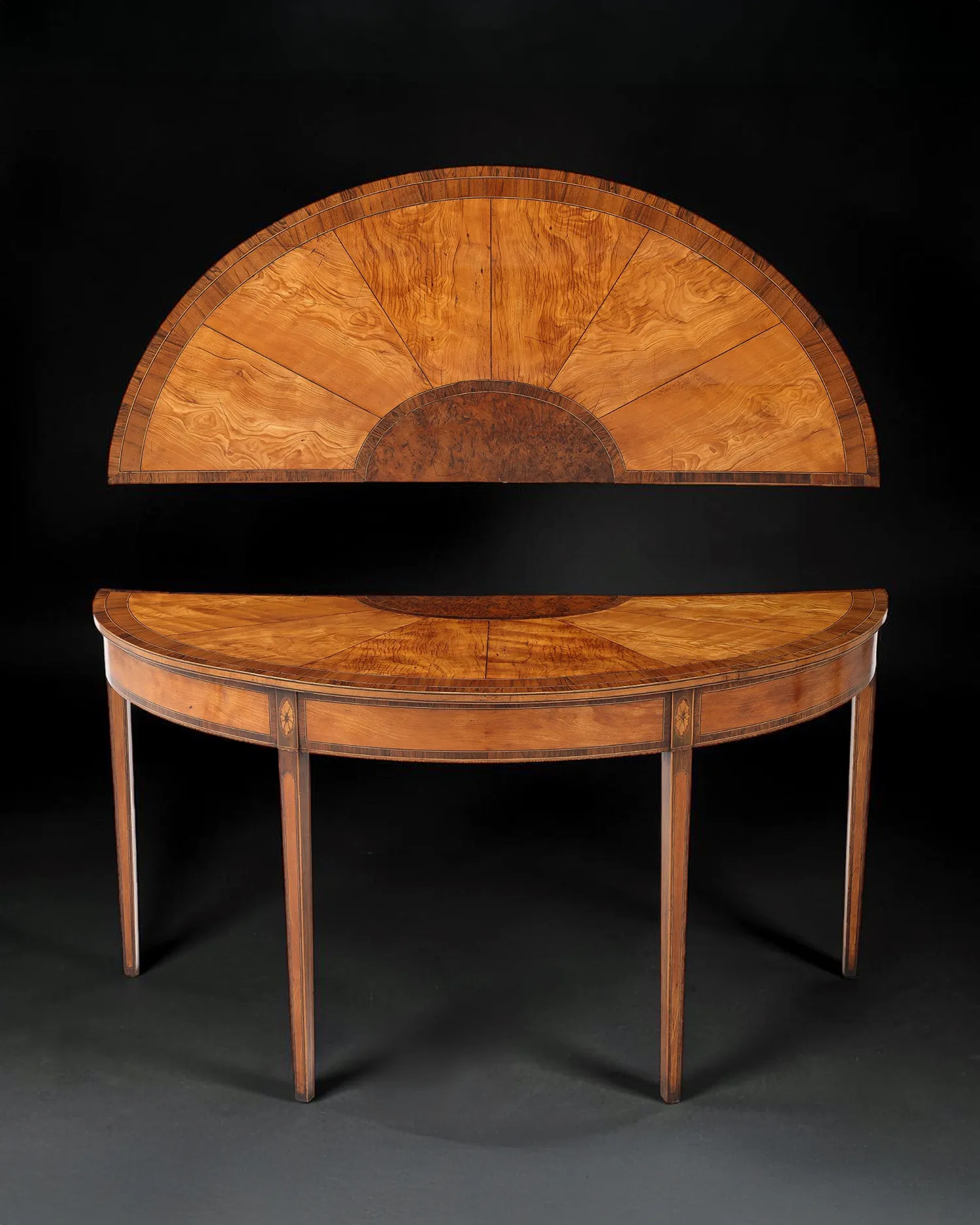George III Irish Satinwood Pier Table