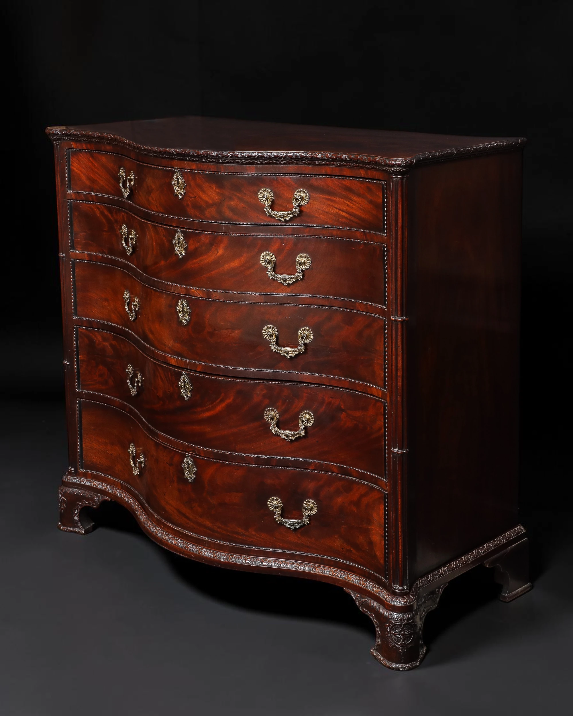 Important and Exceptionally Large George III Mahogany Chest of Drawers
