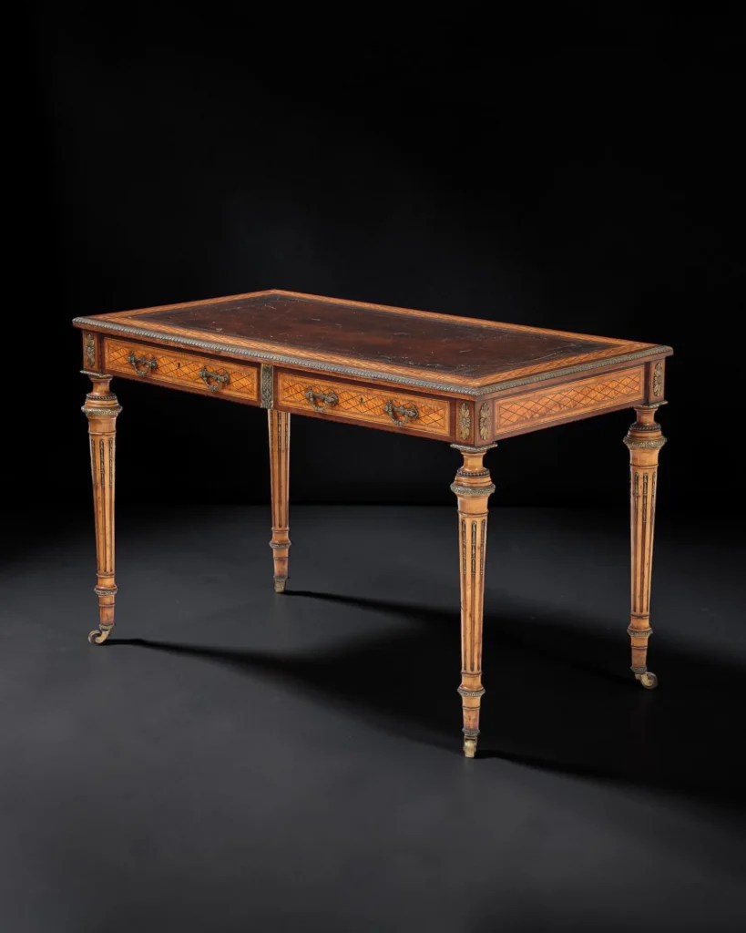 English Satinwood Writing Table