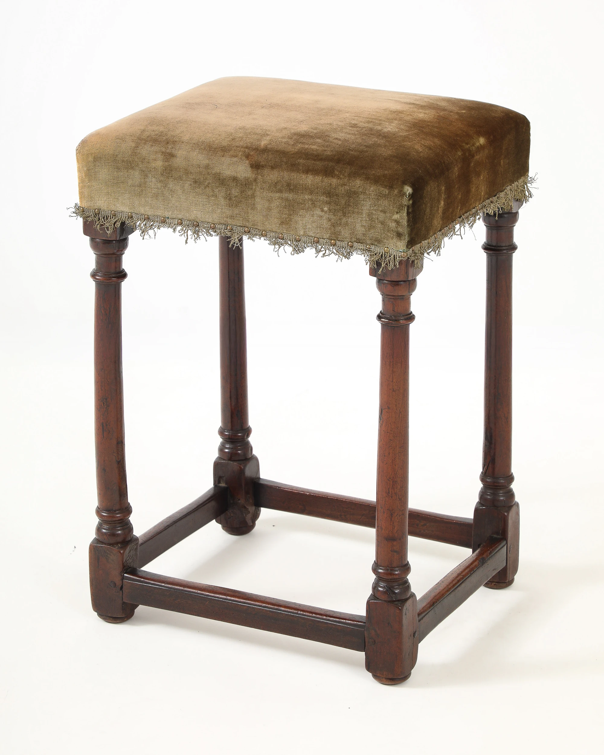 Rare William and Mary Yewwood Stool