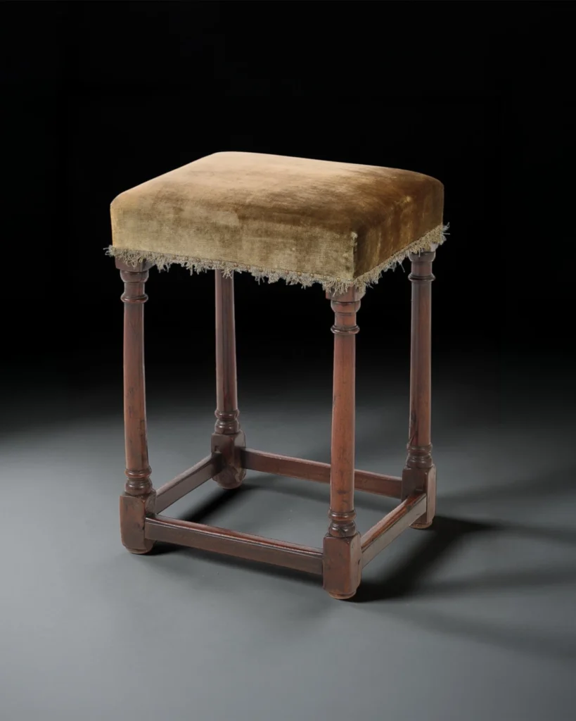Rare William and Mary Yewwood Stool