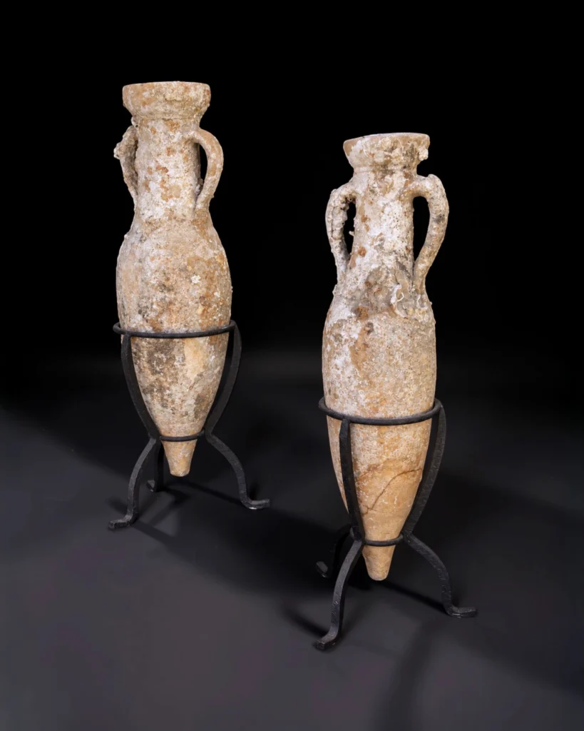 Pair of Roman Pottery Wine Amphorae